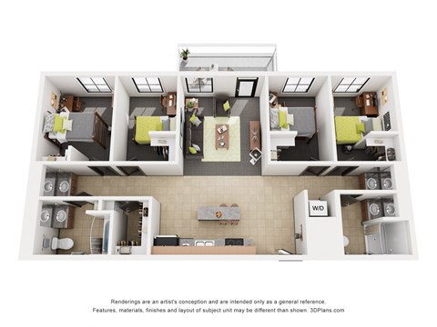 4Bed 2 Bath_D at Parkhaus Apartments,Nebraska 68508